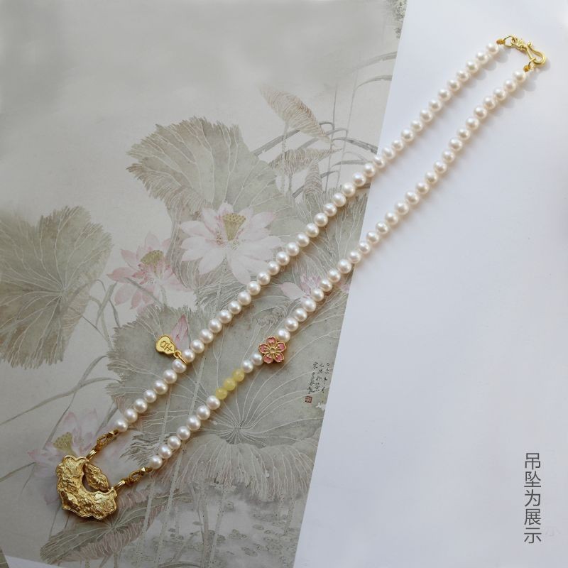 จี้ล็อค Ruyi Ping An Koi ออกแบบได้ตามต้องการ คุณภาพเยี่ยม พร้อมเชือกและโซ่ Tamsui Beizhu ประเภทแขวนค