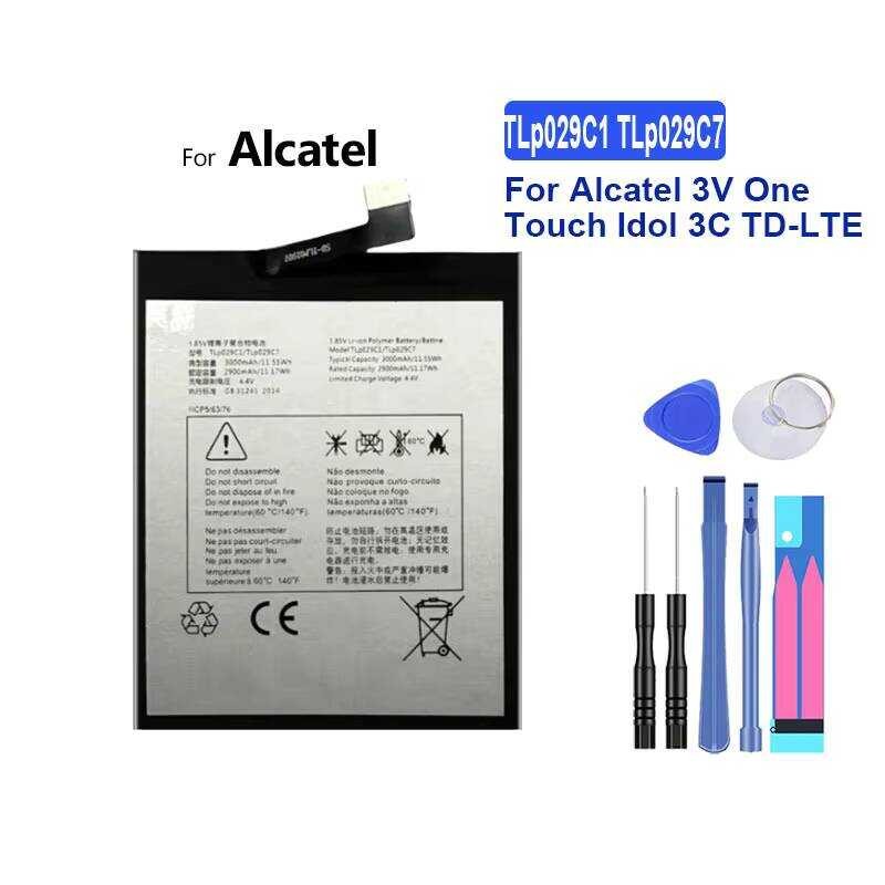 Battery TLp029C1 TLp029C7 3000mAh For Alcatel 3V One Touch Idol 3C TD-LTE OT5026D OT-5026J OT-5606