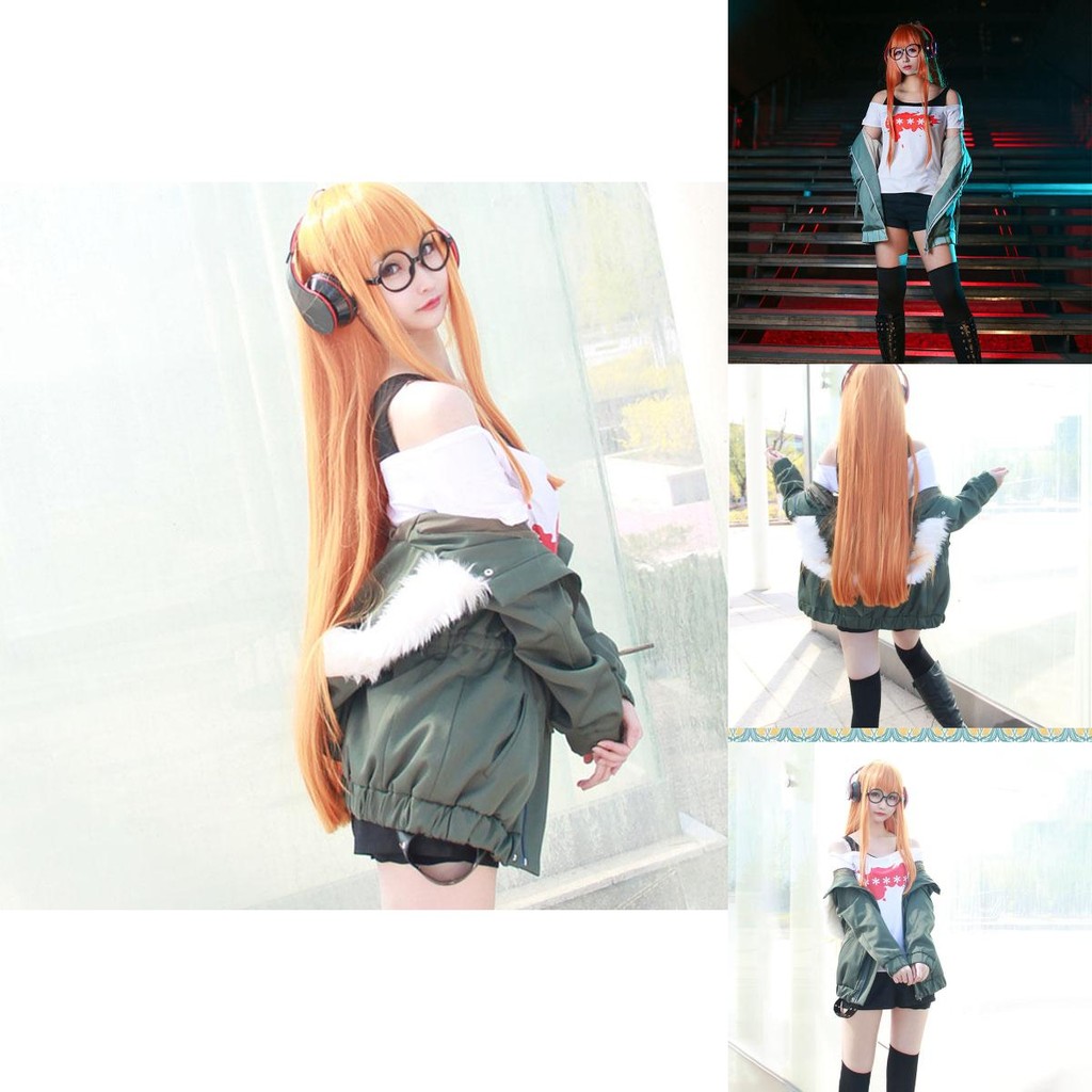 ชุดคอสเพลย์ Futaba Persona Sakura เสื้อสูท AFK