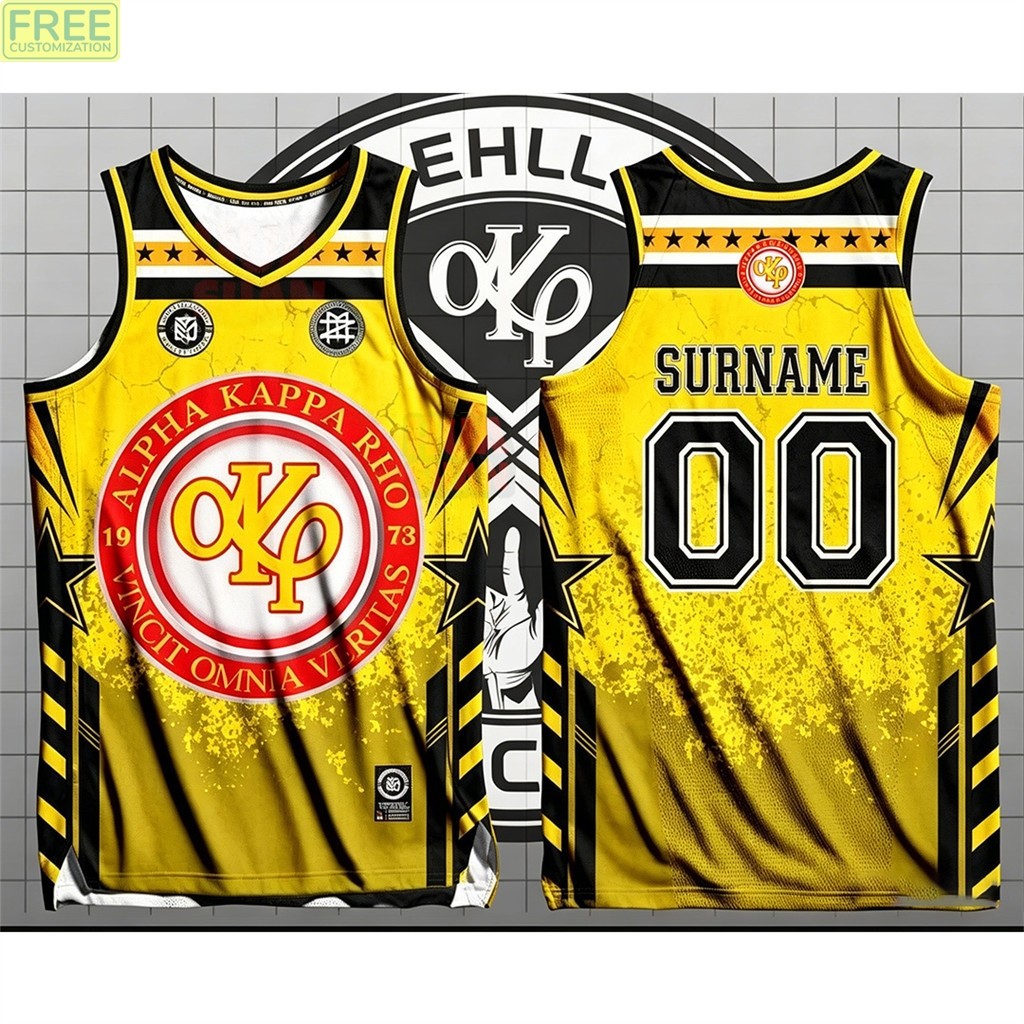 ฟรี CUSTOMIZATIONAlpha Kappa Rho 1973 Fraternity AKP 53rd Anniversary Tank Top สําหรับชาย Tropical พ