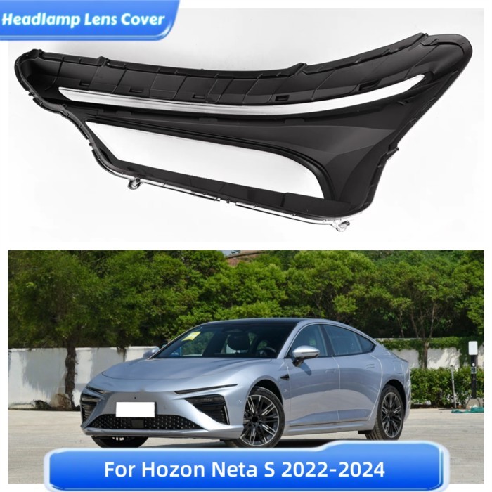 For Hozon Neta S 2022 2023 2024 Car Products Front Headlight Cover Glass Lamp Shell Car Front Headl
