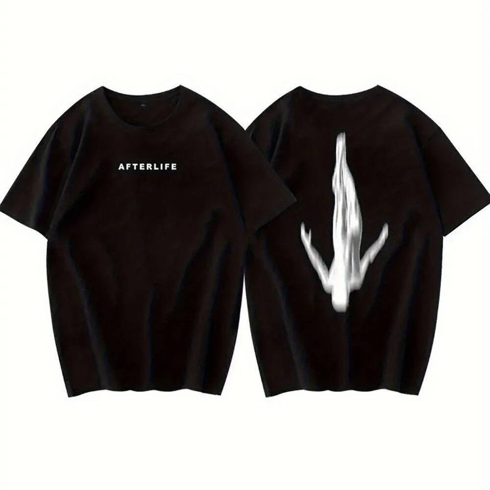 ผู้ชาย AFTERLIFE & DJ Anyma Top 100 เพลงผู้ผลิตเสื้อยืด Soundwave โลโก้ Track 100 กราฟิก DJ เครื่องแ
