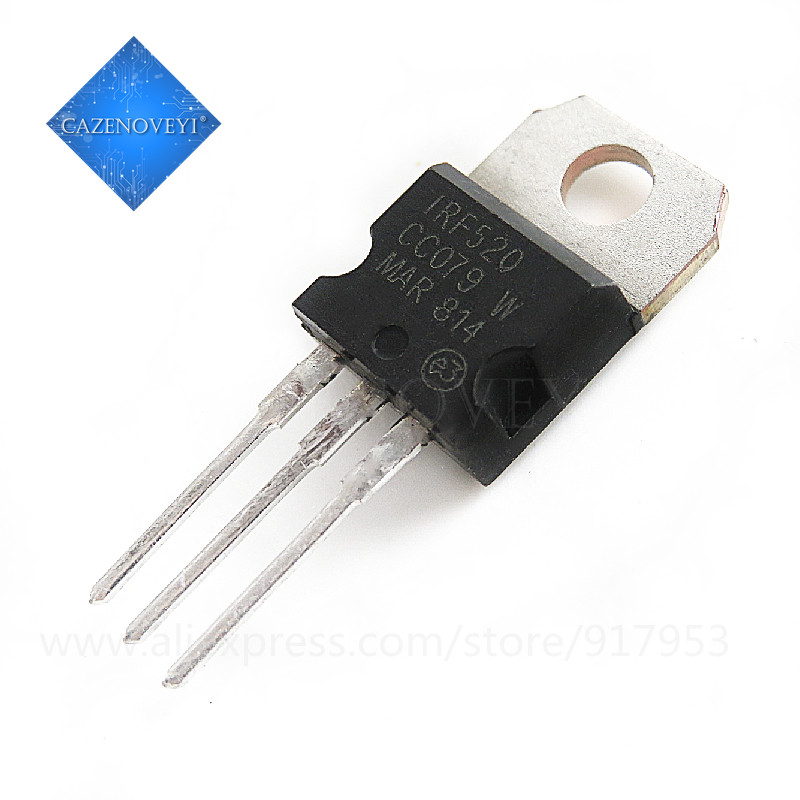 10 ชิ้น IRF520NPBF IRF520N IRF520 TO-220 IC ต้นฉบับใหม่