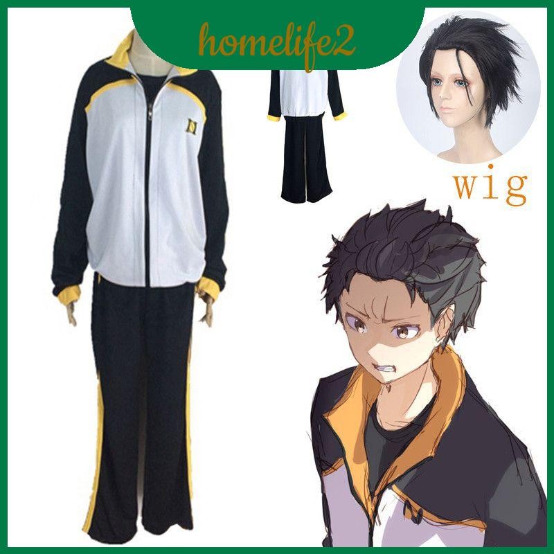 Rezero Natsuki ชุดเครื่องแต่งกาย Subaru ที่สะดุดตาสําหรับปาร์ตี้ฮาโลวีนและ