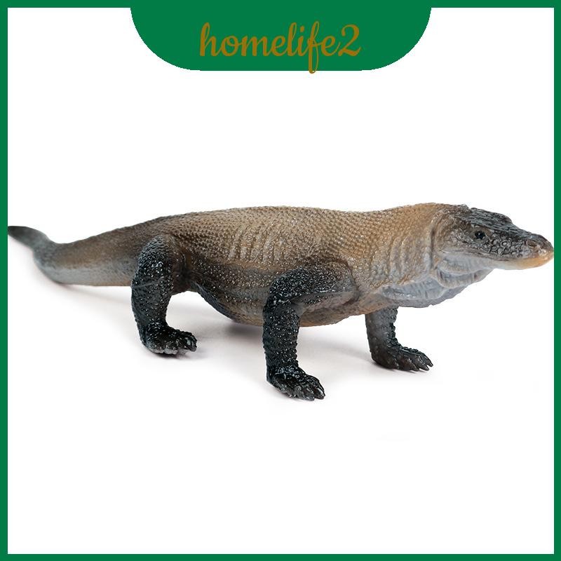 โมเดลของเล่นไดโนเสาร์เด็กพลาสติก Komodo Dragon รูปสําหรับสะสมจอแสดงผลและการศึกษา