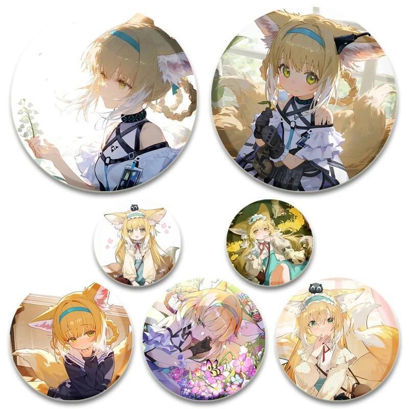 เข็มกลัดเกม Arknights แบบเคลือบ Vermeil ตัวละคร Vermeil, Doctor, Mizuki สำหรับกระเป๋าและหมวก