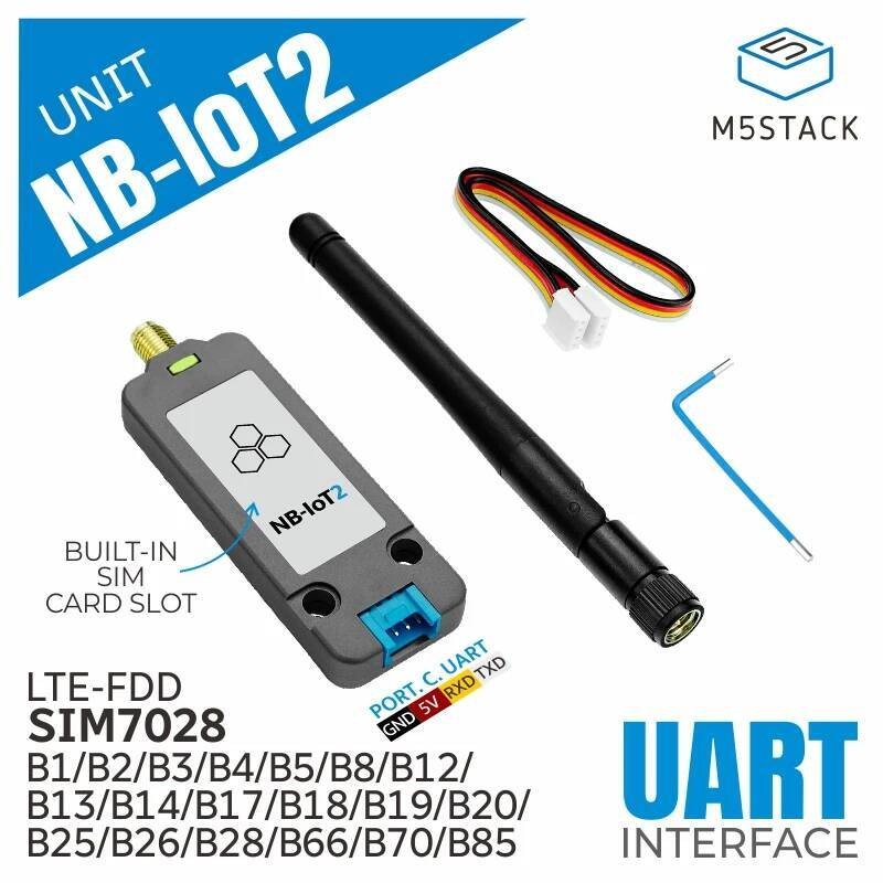 M5Stack NB-IoT 2 Unit Global Version (SIM7028) พร้อมเสาอากาศ