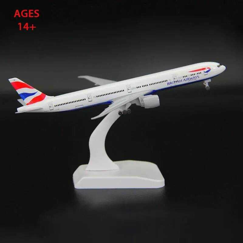 C C 1/400 Scale British Airways B777 Model Plane 20Cm Alloy Material Diecast Airplanes Collection D
