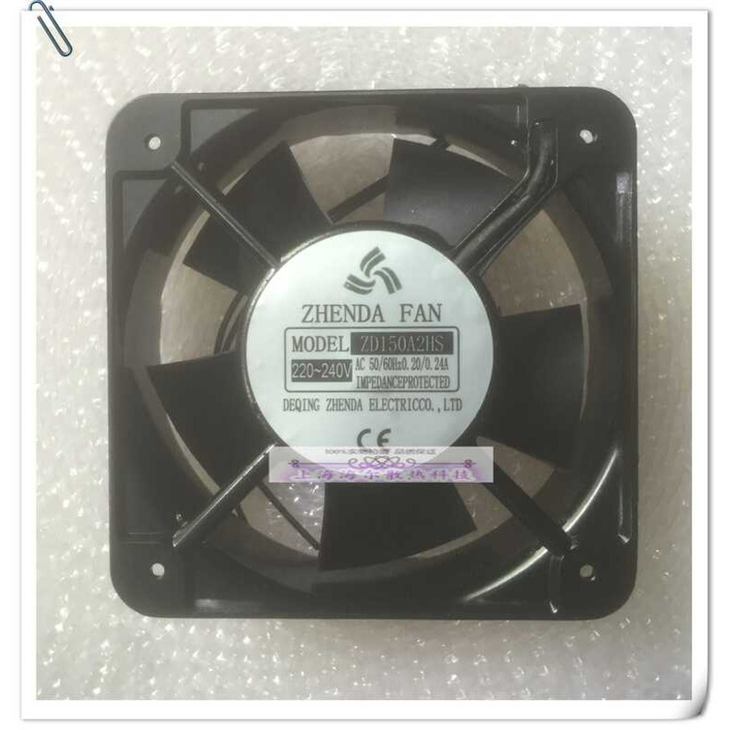 พัดลม Axial ZD150A2HS 15 ซม. * 15 ซม. * 5 ซม. สแควร์ 220V 380V CE Certification