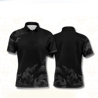 (Qianrui01) เสื้อโปโลลายไทย เสื้อทำงาน แบรนด์Juntakarn จันทกานต์ รุ่น (กนกประยุกต์สีใหม่ อปท) เกรดพรีเมียม ใส่สบาย ไม่ร้อน (เลือกตราหน่วยงานได้ สาธา สพฐ อปท และอื่นๆ)