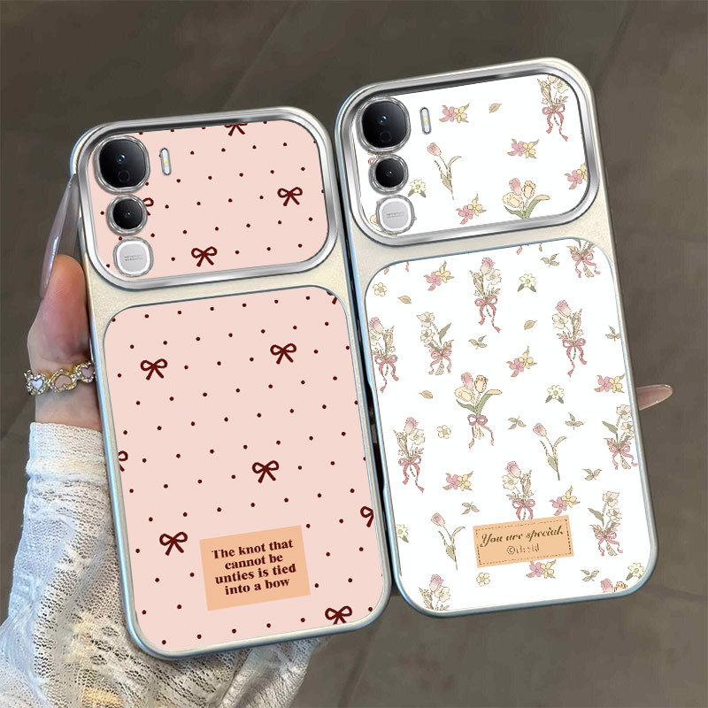 สําหรับ vivo Y400 4G Y400 5G Y400 Pro 5G หรูหราหน้าต่างขนาดใหญ่กันกระแทกความงามเคสโทรศัพท์ลายหัวใจน่