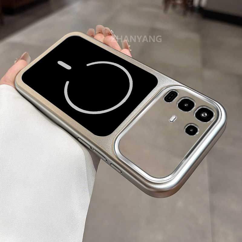 สําหรับ infinix Note 50 Pro 50X 5G 50S หมายเหตุ 50 Pro Plus 5G Electroplated โปร่งใสหน้าต่างขนาดใหญ่สีพื้นหลังเคสโทรศัพท์ความงามซิลิโคน TPU minimalist soft Case