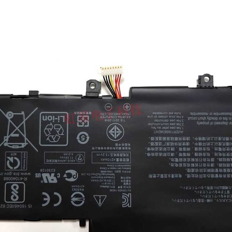 ▥ ใหม่ C31n1811 แบตเตอรี่แล็ปท็อปสําหรับ  0B200- 03080000 Bx433fn Ux433fn-2S สําหรับ Zenboo