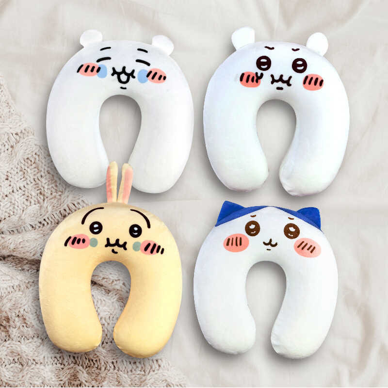 Chiikawa Usashi Usachi หมอนรูปตัว U chikawa Ikawa Airplane Travel Nap หมอนพิมพ์ Plus