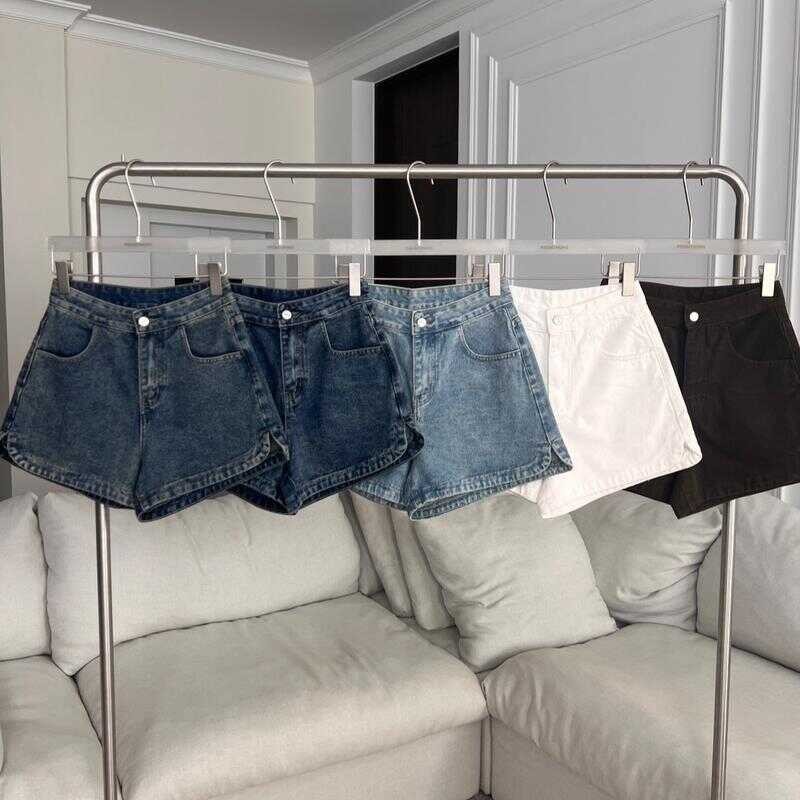 Pt32161 กางเกงยีนส์ขาสั้นแต่งปลายขา PROMTHONG 6Aa