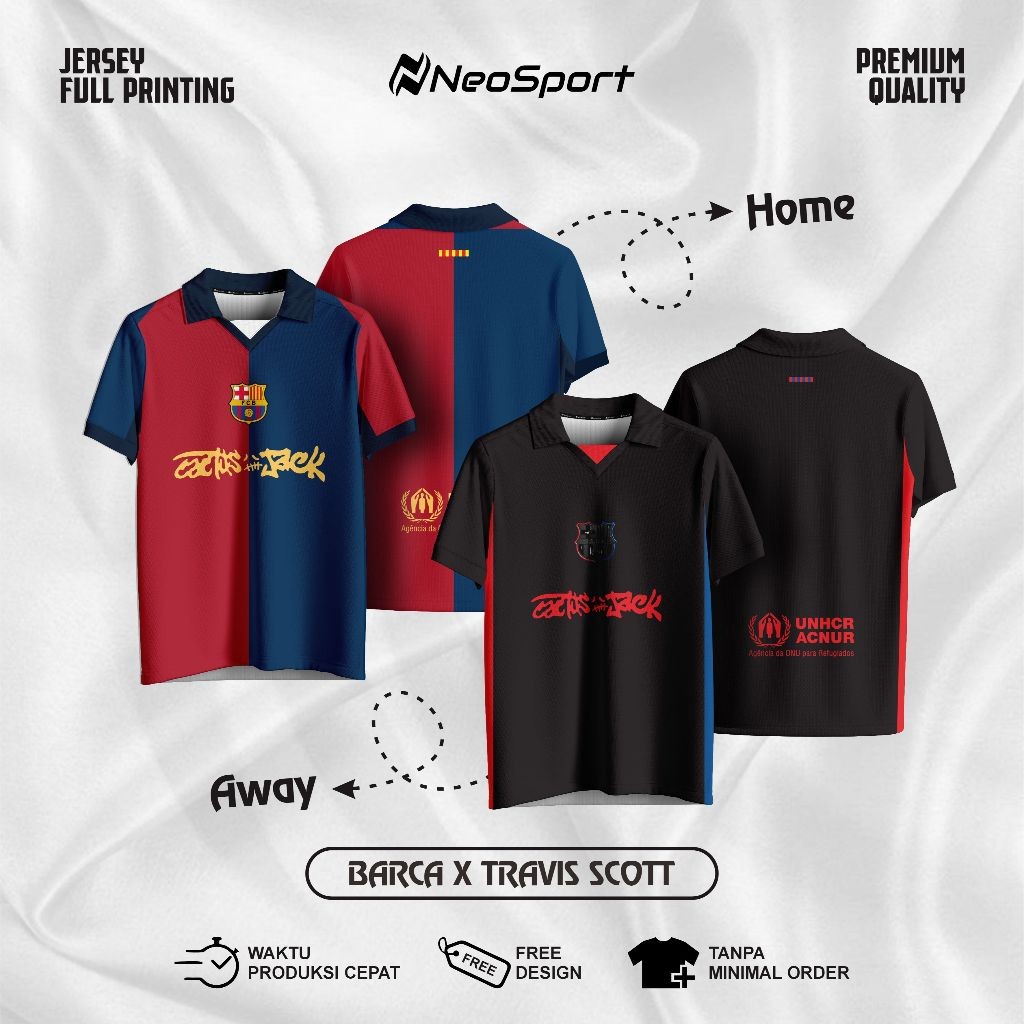 นีโอสปอร์ต | BARCELONA X TRAVIS SCOTT CACTUS JACK EDITION เสื้อแข่ง