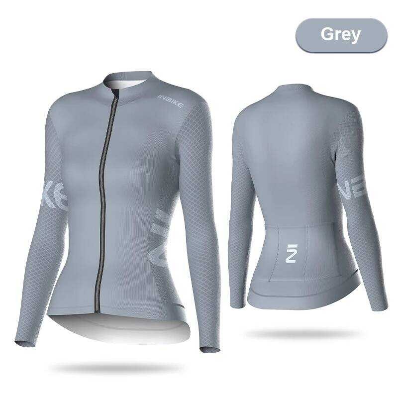 ▥ INBIKE เสื้อปั่นจักรยานแขนยาวสำหรับผู้หญิง,