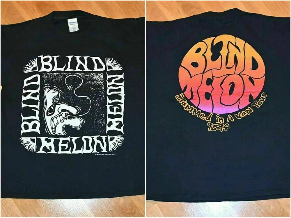 เสื้อยืด.BLIND MELON.rock band สำหรับแฟนเพลง จากทัวร์คอนเสิร์ต 1993-94
