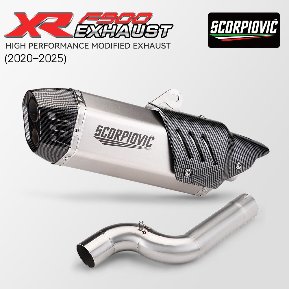รถจักรยานยนต์ท่อไอเสียดัดแปลงหนี Moto หลอดกลาง Link ท่อสําหรับ F900 F900R F900XR 2020 - 2024