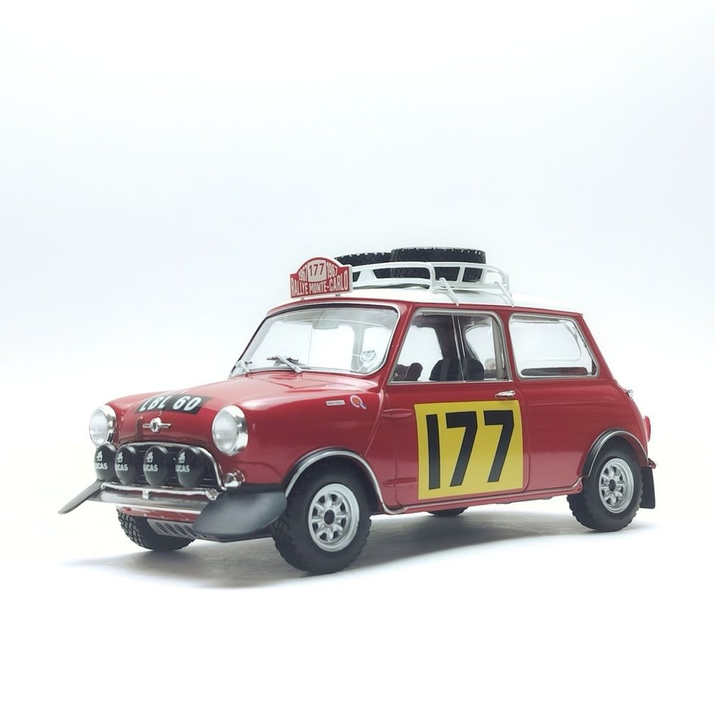 Ixo 1/18 MINI 177 MINI BMC MORRIS Cooper Alloy Monte Carlo Racing Model