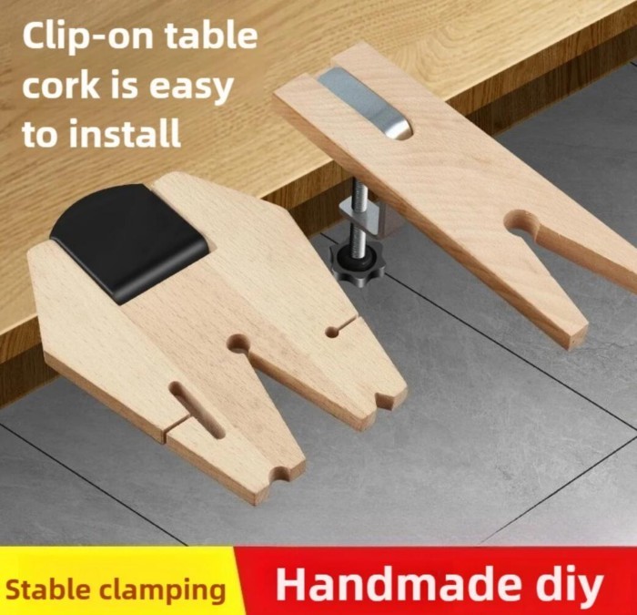 Bench Pin Clamp Set V Slot Bench Vise for Workbench Jewelers Clamp Type Wooden Clamp Drilling Proce