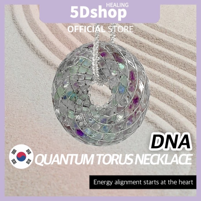 [5Dshop] Orgonite Quantum Torus DNA จี้สร้อยคอแฮนด์เมด