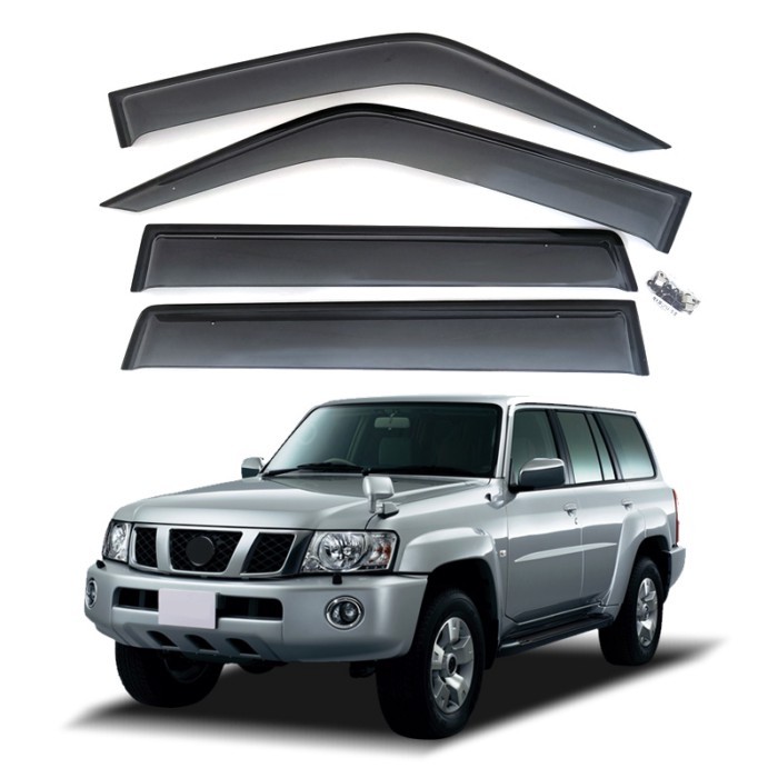 For Nissan Patrol Safari Y61 window deflector door window rain visor weather vent shield