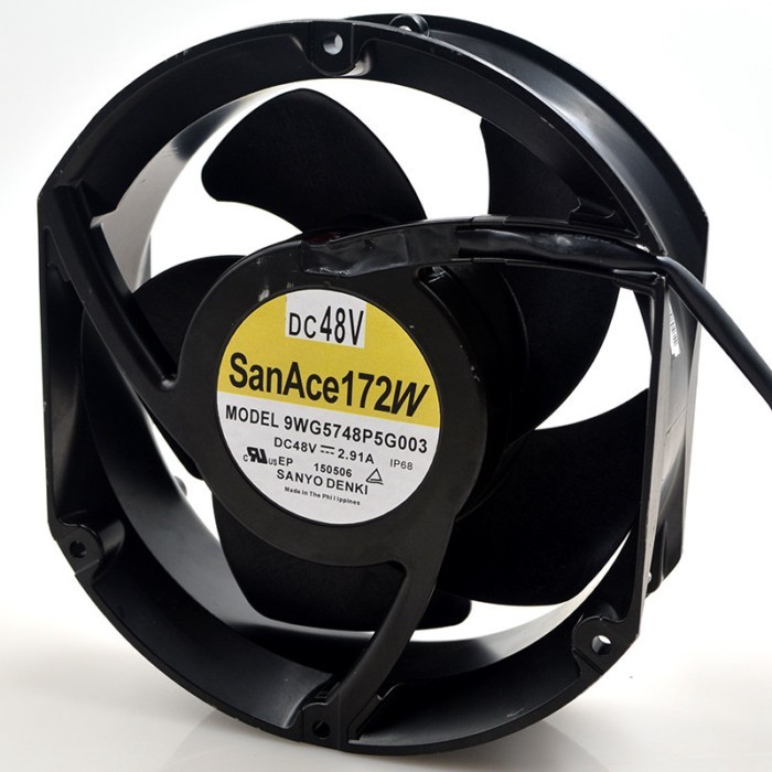 พัดลม SanAce172W 9WG5748P5G001 170 * 150 มม. 48V 2.91A ใหม่ล่าสุด