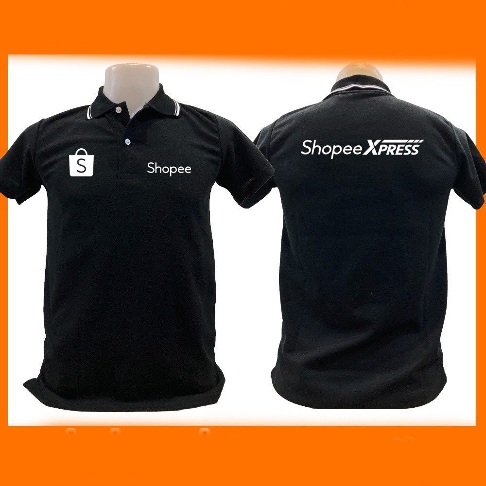 Shopee XPress Polo Shopee Express คอปกผ้าหนา สวมใส่สบาย