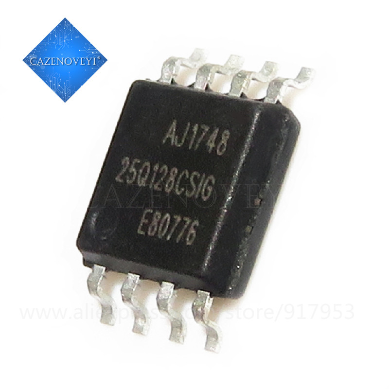 10 ชิ้น W25Q64FVSAQ W25Q64CVSIG W25Q64 GD25Q128CSIG GD25Q128 SOP-8 IC