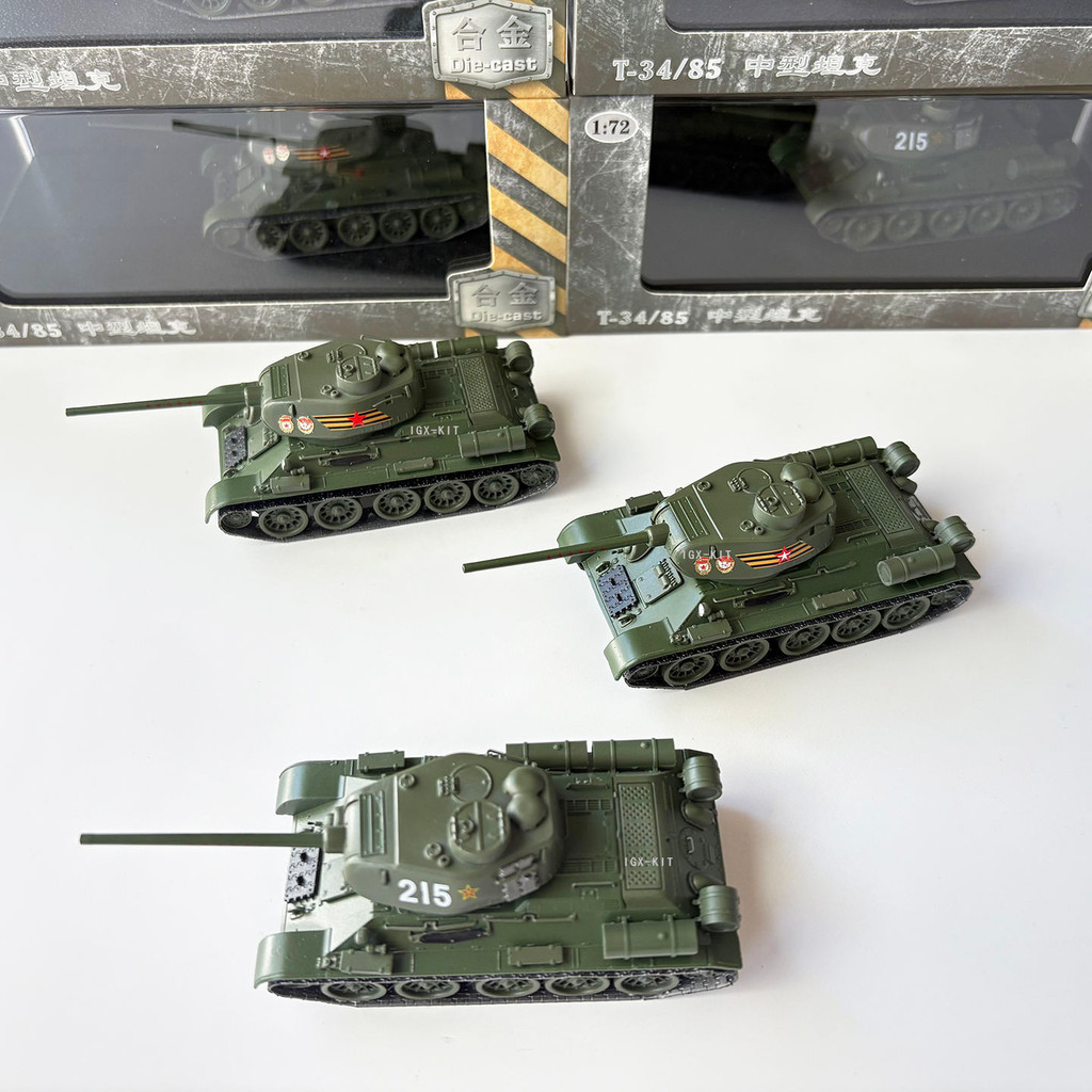 1/72 รัสเซีย T34 Heavy Tank T34-85 รัสเซีย IS-2 โลหะผสมผลิตภัณฑ์สําเร็จรูปทหารรุ่นเครื่องประดับคอลเล
