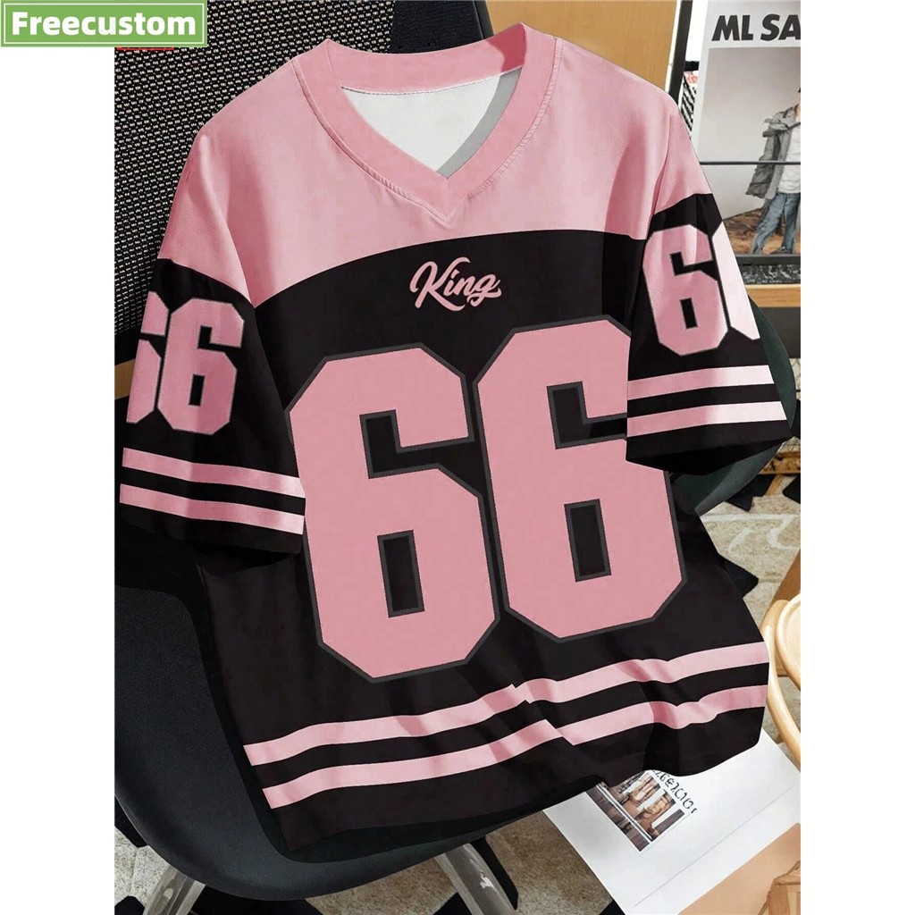 2025 คอวีสีชมพูดีไซน์ใหม่!Baju Jersey Custom ชื่อผู้หญิง PinkSeries Bola Futsal Football Jerseys Baj