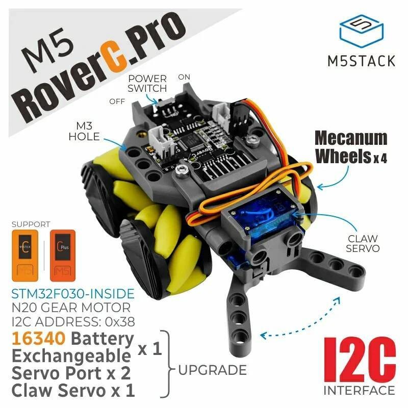 M5Stack Official RoverC Pro(W/O M5StickC)