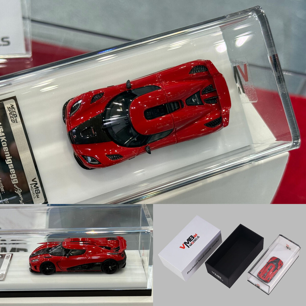 VMB 2025 Foshan Exhibition Limited Edition 1:64 Koenigsegg Agera R Need for Speed Red Livery Resin C
