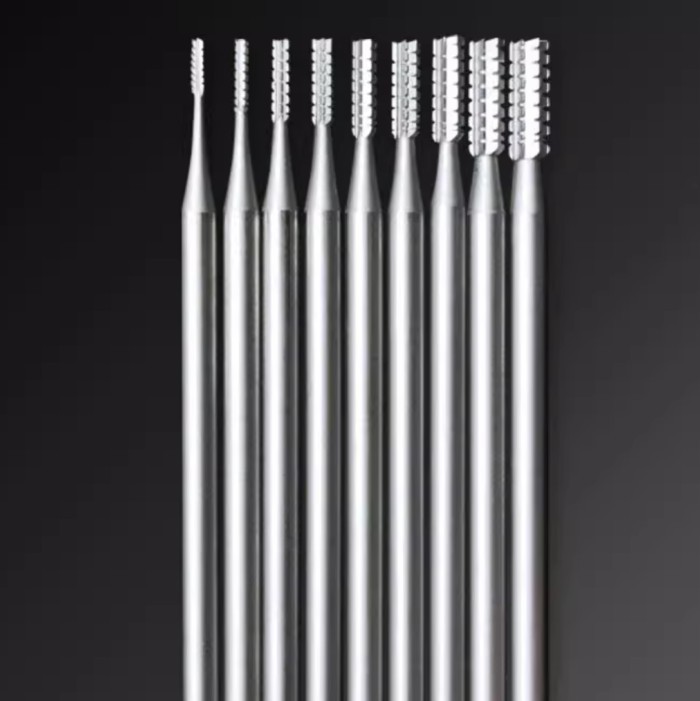 6pcs/set HSS Steel Burs for Jewellery Engraving Metal Drill Carving Grinding Bits 2.35mm Shank Jewe