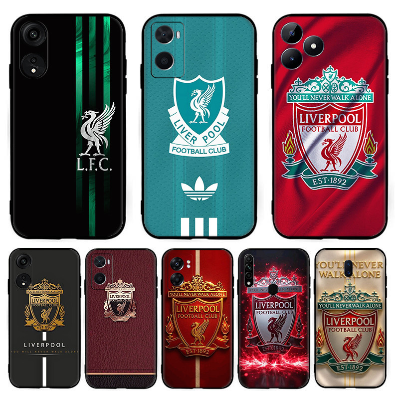 สําหรับ OPPO R9 F1 Plus R9S Reno 2 2Z 2F 3 4 Pro 5 5F Lite 5K Liverpool Casing 6Y18 สีดํา TPU ซิลิโค