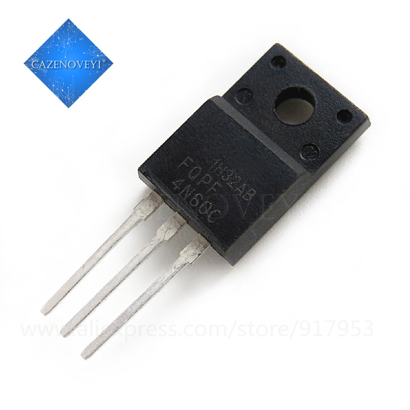 10 ชิ้น FQPF4N60C 4N60C 4N60 TO-220F IC ใหม่