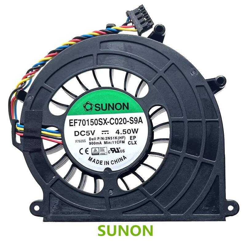 พัดลม Dell/Dell PVB070E05N-P02 ใหม่ล่าสุด 02N51K 9020M ชุด 5V CPU