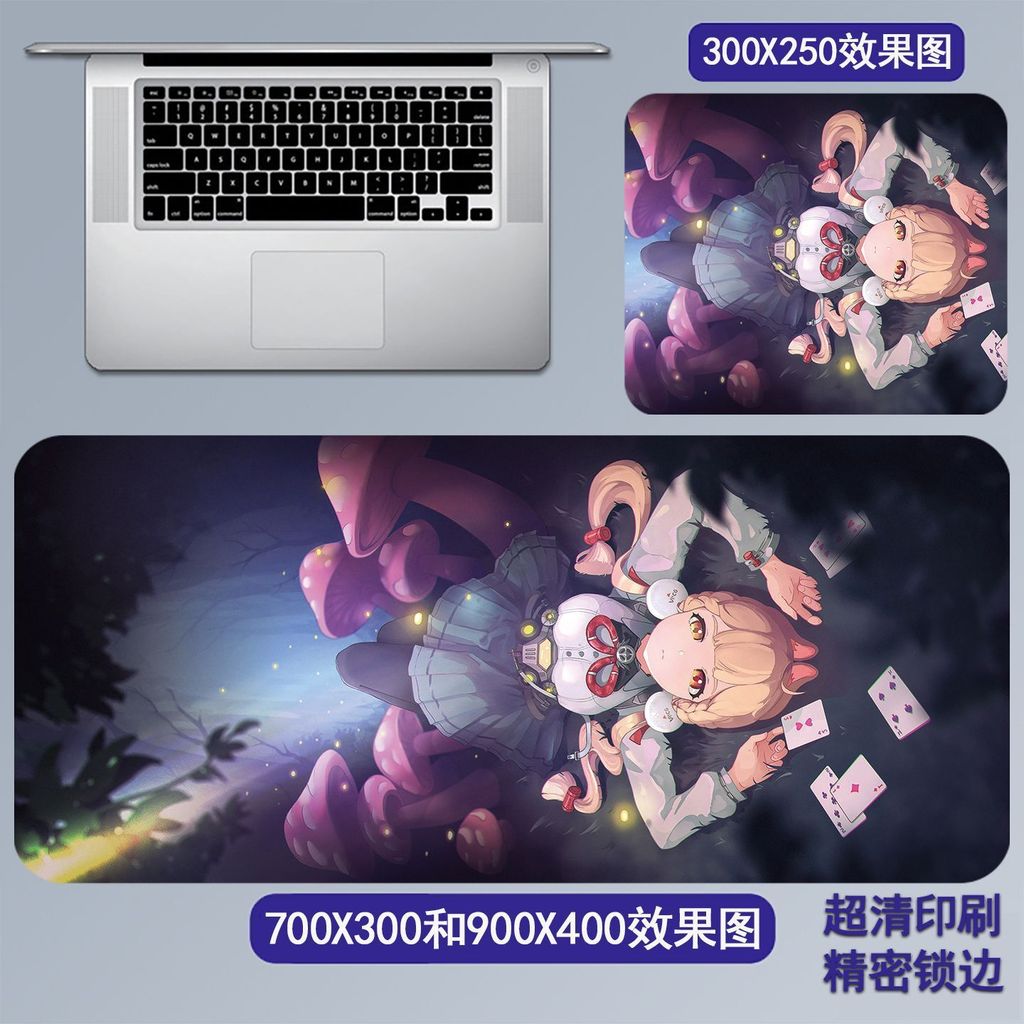 Alice Mouse Pad Outline Zero เกมขนาดใหญ่เกม zzz อุปกรณ์ต่อพ่วงสองมิติโต๊ะคอมพิวเตอร์การปรับแต่ง