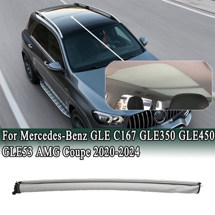 For Mercedes-Benz GLE C167 GLE350 GLE450 GLE53 AMG Coupe 2020-2024 Panorama Sunroof Sunshade Curtai