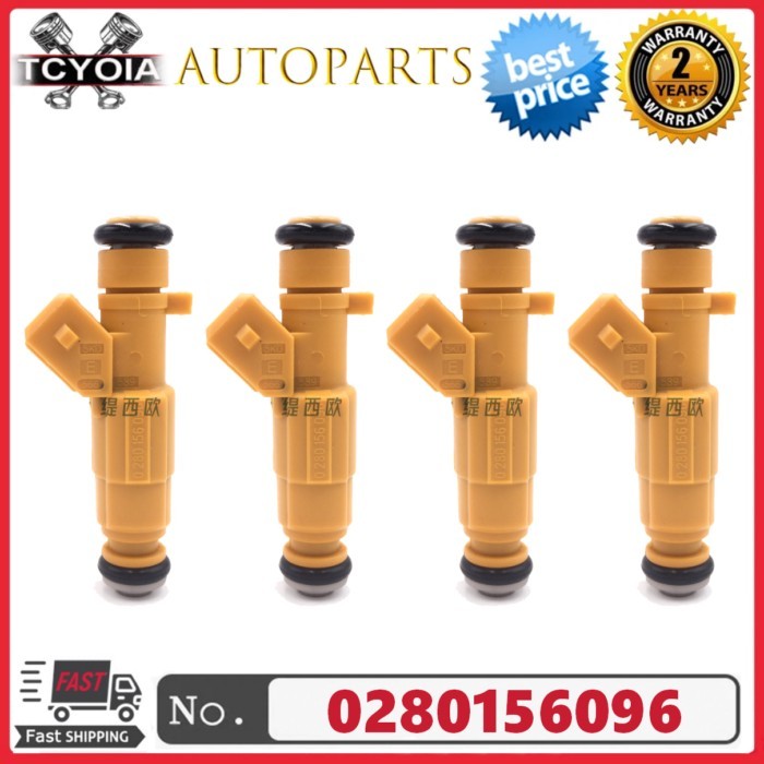 4pcs/lot 0280156096 032906031D Fuel Injector For SEAT Idiza Volkswagen Golf Polo Cordoba 1.6L L4 20