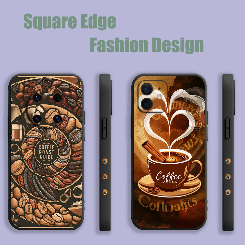 ปลอกสําหรับ Xiaomi 12t Pro 12 T 12 S 12 Lite POCO X4 GT Poco M4 Pro M5 กาแฟขนมขบเคี้ยวแฟชั่นศิลปะสีน