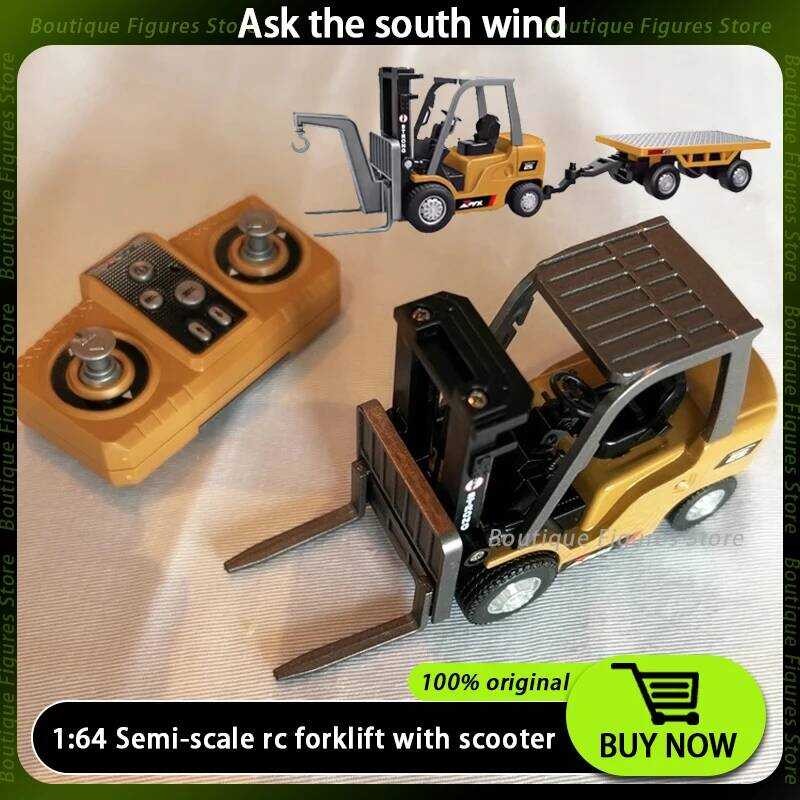 C Ask Nanfeng 1/64 Rc Forklift Mini Semi-Proportional 2.4G Rc Car Bluetooth Alloy Remote Control En