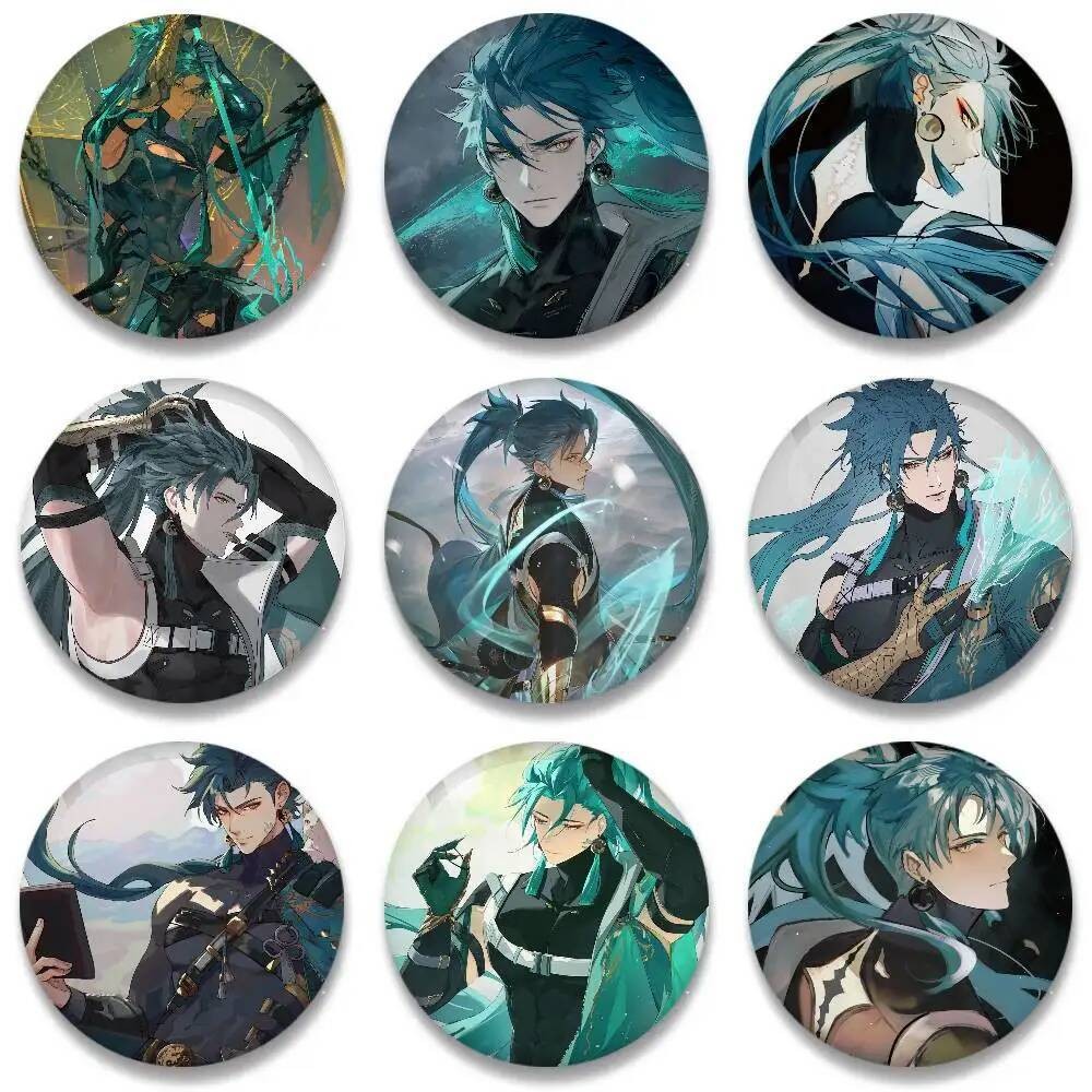 Jiyan เกม Wuthering Waves เข็มกลัดสำหรับเสื้อผ้าและกระเป๋าเป้