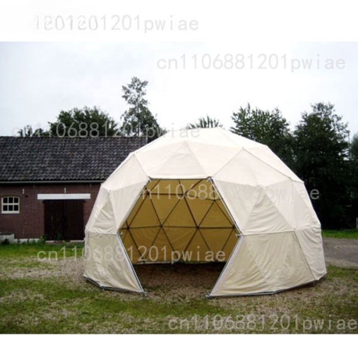 Luxury 6m Transparent PVC Garden Hotel Luxury Residence Geodesic Dome Tent