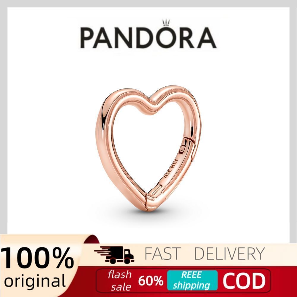 Pandora Heart 14k rose gold-plated connector jewelry charm rose gold charm rose gold color rose gold
