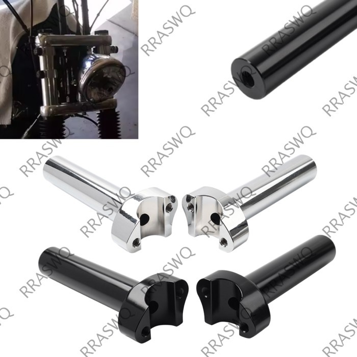 6" Straight Handlebar Risers For Harley 1" Bar Heritage Softail Dyna FXD
