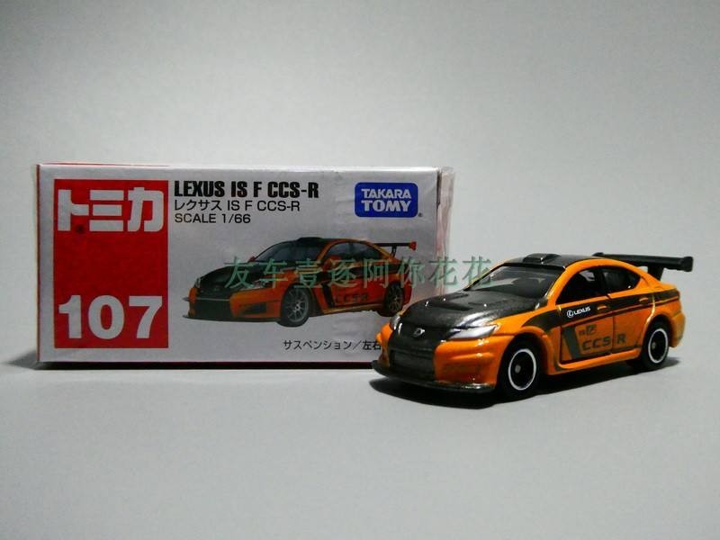 TOMY TOMY TOMICA TOMICA 107 LEXU * S IS F CCS-R Racing Toy Model Car Out of Print Car Model