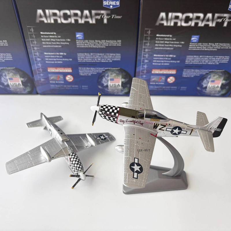 {ของเล่นสดใส} 1/72 World War II American P51D Mustang Fighter P-51D โลหะผสมจําลอง Static ผลิตภัณฑ์สํ