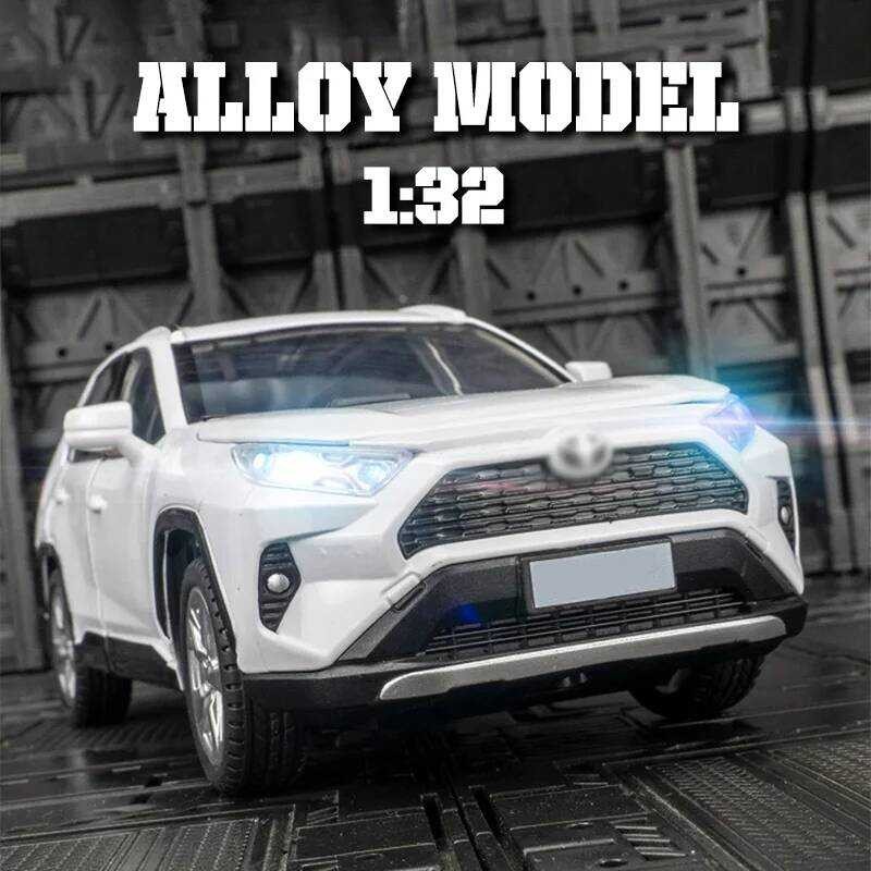 C C 1:32 Alloy Rav4 Car Toy Model, Exquisite Desop Ornaments, Best Collection For Car Model Enthusi